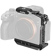 SmallRig HawkLock Quick Release Half Cage for Sony Alpha 7 V / 7R V / 7 IV, with Cold Shoe & NATO...