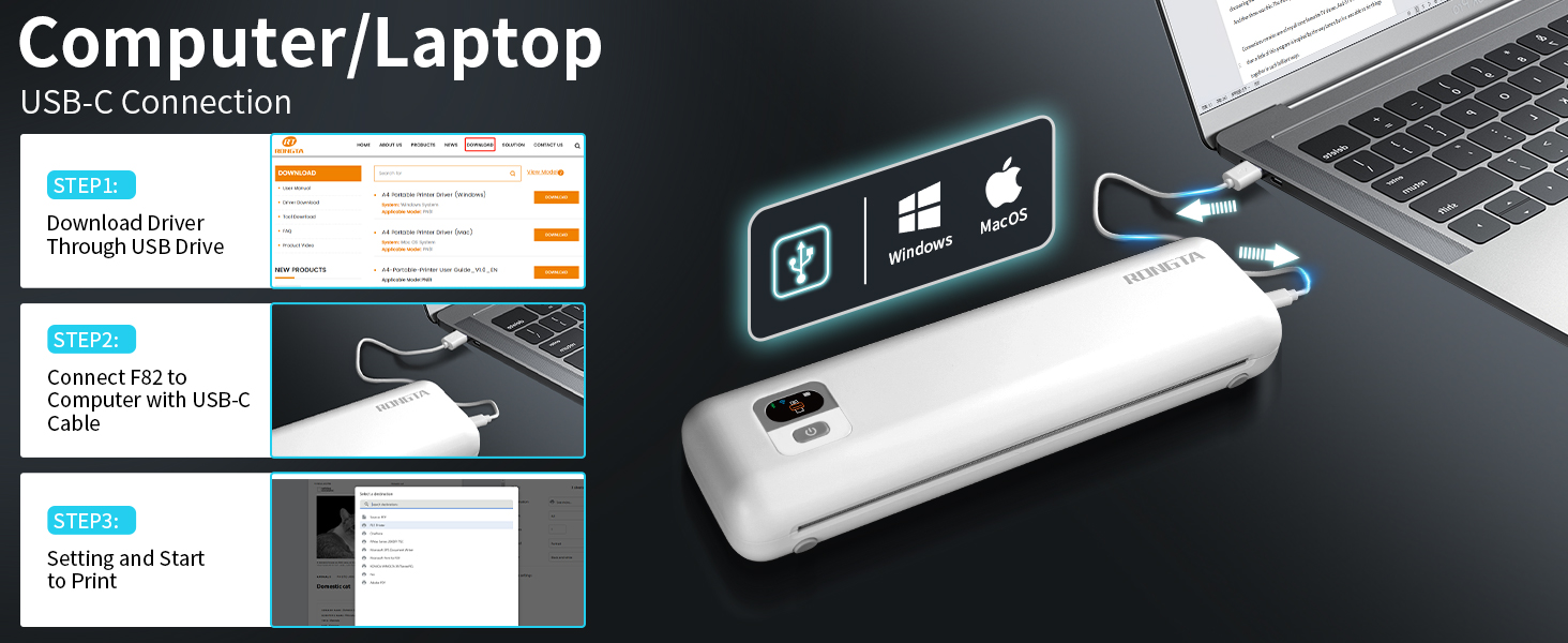 Computer/Laptop USB-C Connection