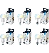 WiZ 60W A19 Tunable White LED Smart Bulb - Pack of 6 - E26- Indoor - Connects to Your Existing Wi...
