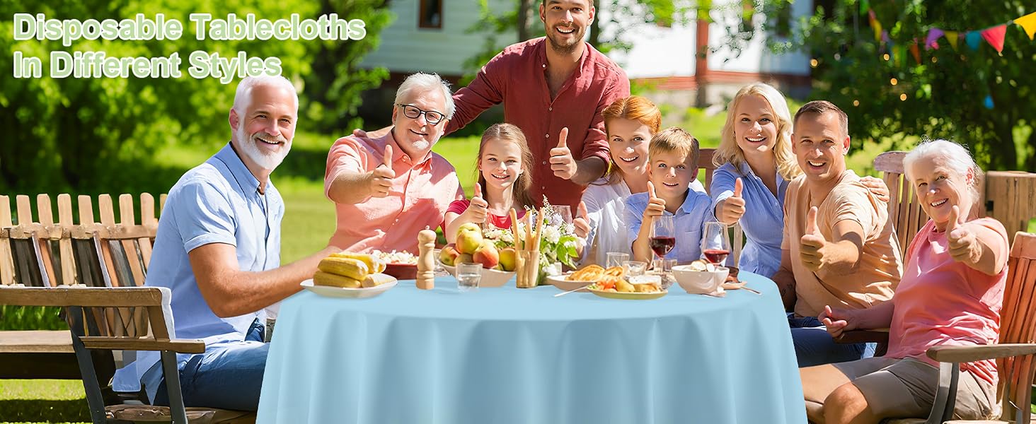 Plastic Table Cloths for Parties Disposable