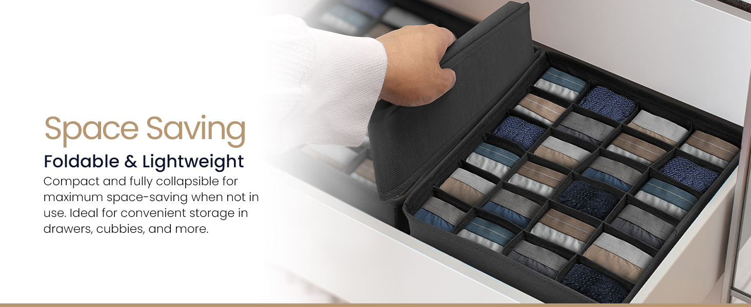 Space Saving - foldable and collapsible for maximum space saving when not in use