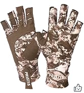 UPF 50+ Fishing Gloves Breathable UV Protection Half-Finge Kayaking Paddling Hiking Sailing Hunting