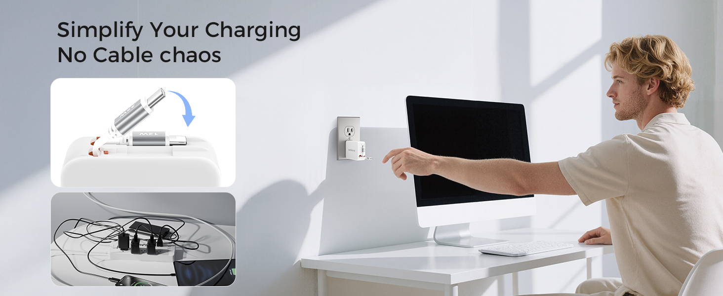 retractable charging cord