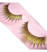 Goege Shiny Long and Thick Exaggerated False Eyelashes Extension for Women Girls Cosplay Fancy Ba...