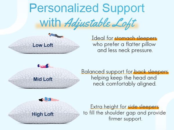 Adjustable pillow