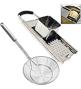 Premium Grade Stainless Steel Spaetzle Maker with Comfort Grip Handle, Stainless Steel Spider Str...