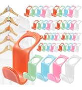 SLMT Clothes Hanger Connector Hooks 50PCS Space Saving Hanger Extender Hooks Closet Organizer for...