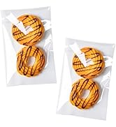 Aegero Clear Self Sealing Cellophane Bags, 200 Pcs 4x6 Inches Cookie Bags Resealable Cellophane B...