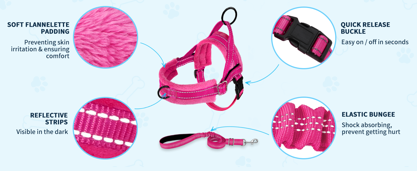small dog harness leash set for small dogs