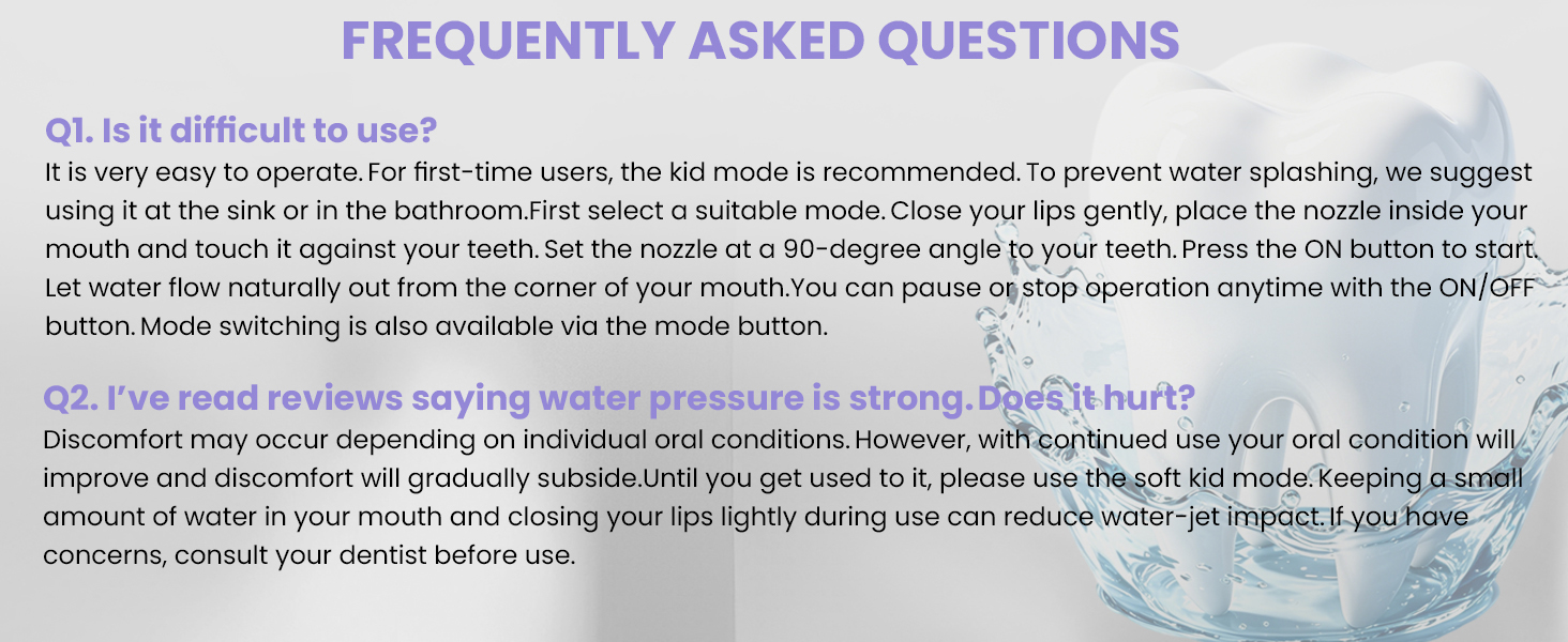 water flosser