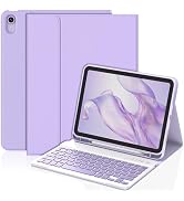 KBCASE for iPad Air 11 inch (M3/M2) 2025/2024 Case with Keyboard, Keyboard Case for iPad Air 5th/...