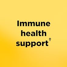 Photograph stating that this Vitamin C supplement offers immune support