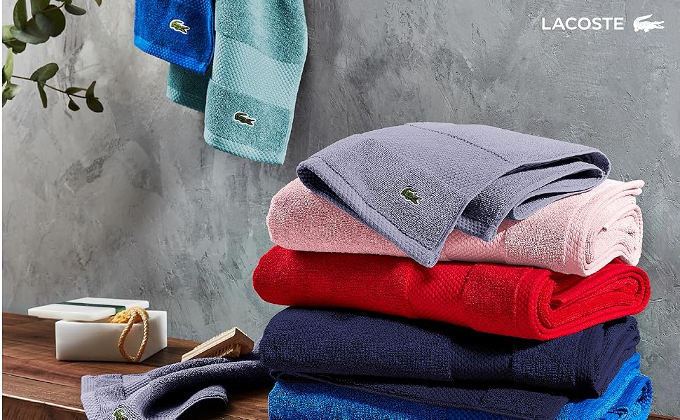 Lacoste Heritage Towels colorways