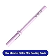 AIRSEE 3.1mm Small Nail Drill Mandrel Bits for Mini Efile Sanding Bands, Stainless Steel Professi...