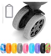 DIGIGRE Luggage Wheel Covers, 8 PCS Silicone Protector Covers for 2-2.6 inches 8-Spinner Wheels, ...
