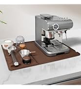 Volminex Silicone Coffee Mat 24"x16" with Detachable Tamping Mat, Non-Slip Espresso Machine Mat &...