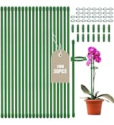 Joyhalo 30 Pack Plant Stakes for Indoor Plants, 16 Inch Garden Stakes, Adjustable Plant Support S...