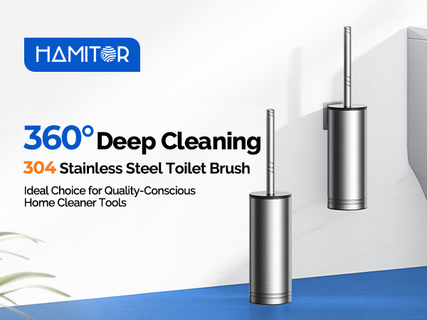 stainless steel toilet brush