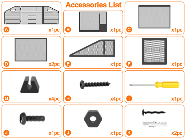 Complete Parts and Components List