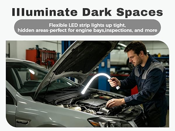 bendable led flashlight stick