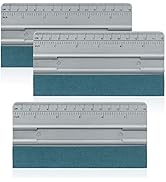 Gomake Vinyl Wrap Squeege 6 Inch Squeegee for Vinyl with Ruler and Micro-Fiber Felt Edge Vinyl Ap...