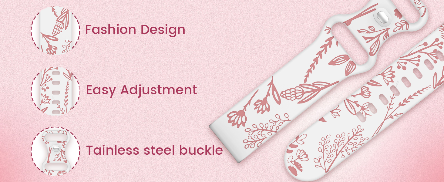smart watch for women come with 3 watch bands
