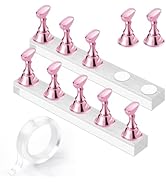 Makartt Nail Stand for Nails Art Display Practice Nail Holder for Painting Nails Stand for False ...