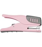 XiowDow Pink Stapler Cute Plier Staplers for Desk Hand Held Desktop Stapler Effortless Heavy Duty...