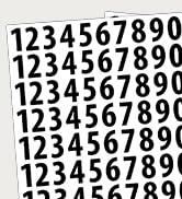 1200 PCS Number Stickers, 1