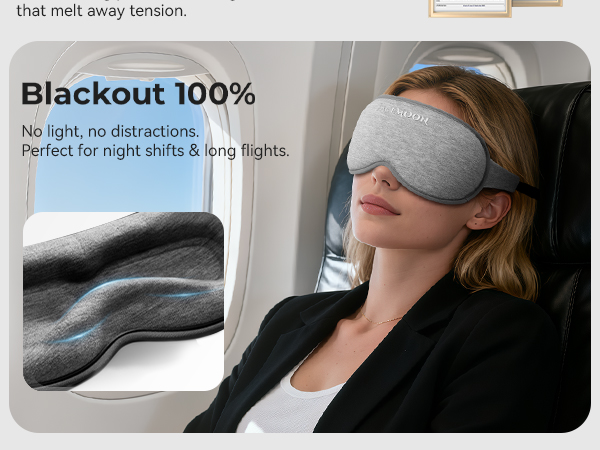 100% Blackout eye mask
