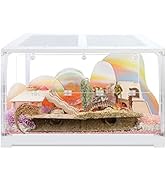 Niteangel Stacker Series Hamster Cage- Stackable & Large Glass Terrarium (ca. 558 Sq in) for Hams...
