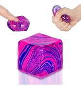 Squishy Fidget Toys Stress Cube, 1.38"*1.38" Stress Balls for Kids Adults Stress Relief, Ice Squi...