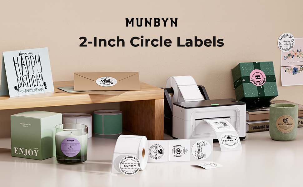 circle thermal labels