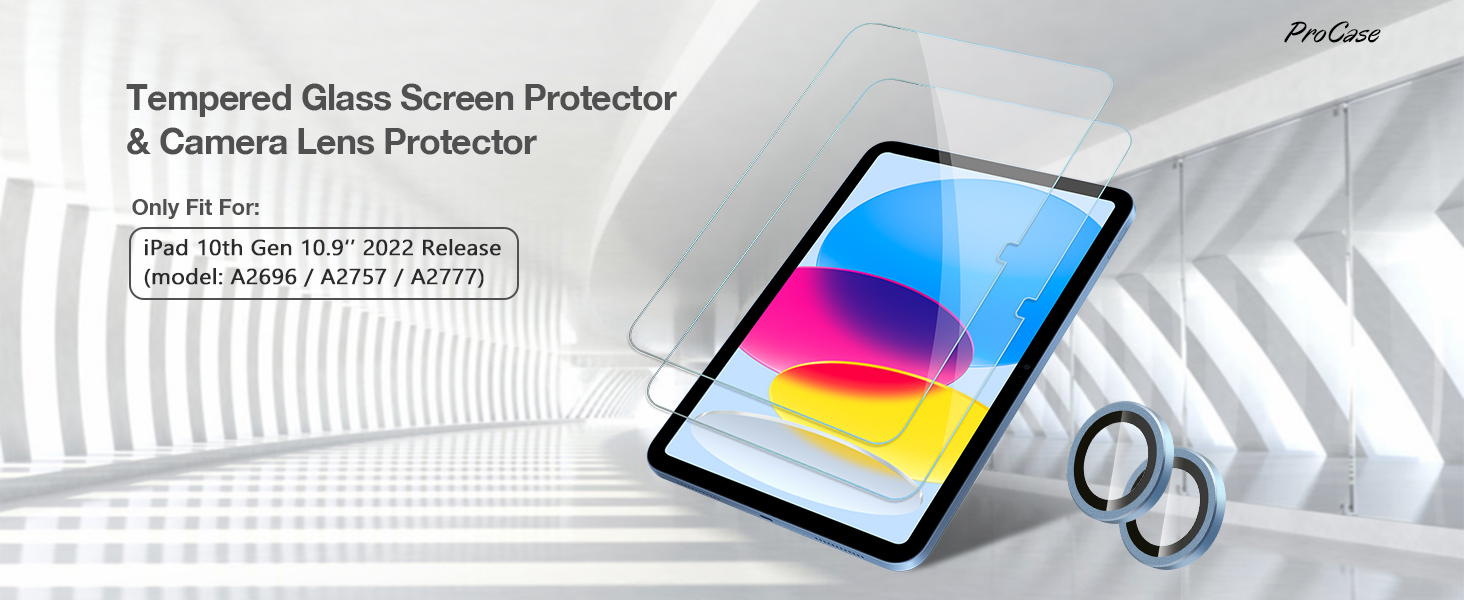 screen orotectors and camera protectors for ipad 10th gen 10.9