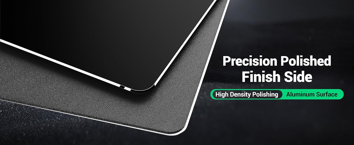apple mouse pad hard metal mac aluminum magic glass mouse pad imac grey modern gray silver laser