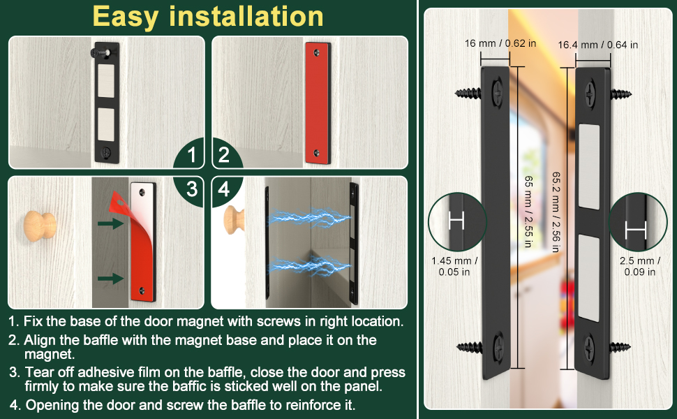 magnetic cabinet door catch