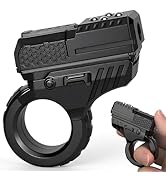 Black Fidget Slider, EDC Finger Fidget Toy for Adults Kids, Textured Fingertip Focus Tool, Desk G...