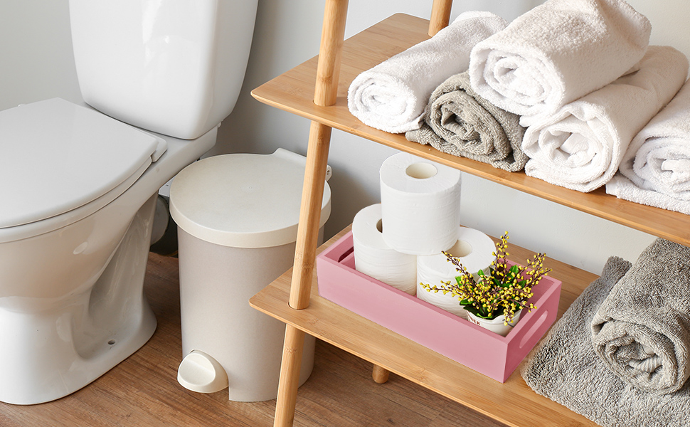pink toilet paper bakset