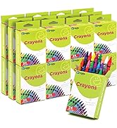 Enday Crayons 24 Count, Box of Crayons for Kids, Easy to Hold Toddler Crayon, Premium Non Toxic 2...