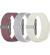 Polyjoy 3-Pack Nylon Loop Sport Replacement Bands Compatible with Hume Health Band, Soft Breathab...
