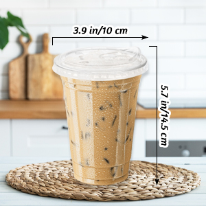 3 Clear Plastic Cups