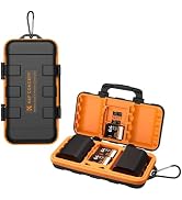 K&F Concept Camera Battery SD Card Holder for 4 SD Cards, 2 Camera Batteries, 6 TF Cards, 2 CF Ca...