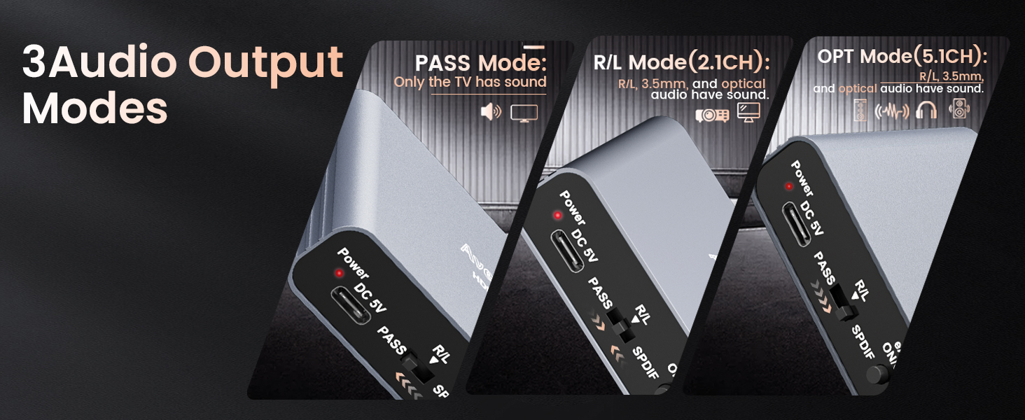 8K eARC HDMI Audio Extractor