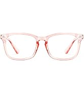 Cyxus Pink Red Computer Blue Light Blocking Nerd Candy Glasses for Women, Anti Eye Strain Eyewear...