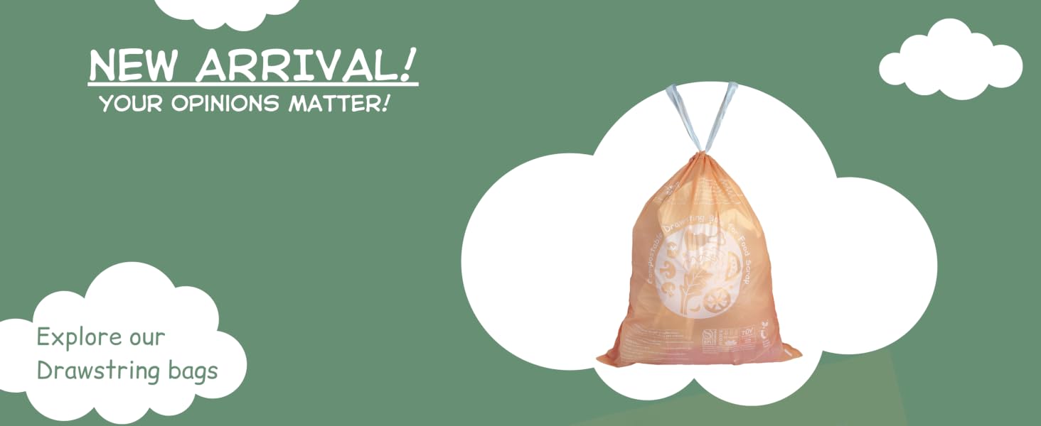drawstring trash bags