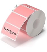2.25"x1.25" Thermal Label Paper, Self-Adhesive Barcode Sticker Roll, 1000 Labels/Roll, Direct The...