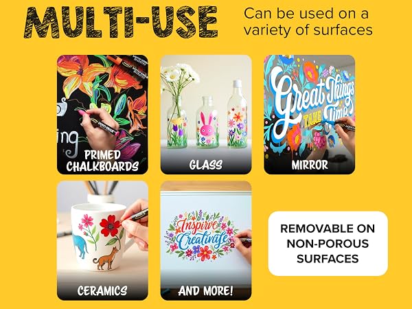 Liquid Chalk Markers. use on variety of Non-Porous Surface