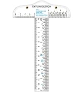 6" Clear Acrylic T-Square Ruler for Easy Reference While Crafting T-Square Ruler Handtool In Both...