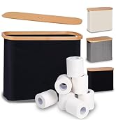 efluky Toilet Paper Storage, Toilet Paper Basket with Lid, Bathroom Toilet Paper Storage Organize...