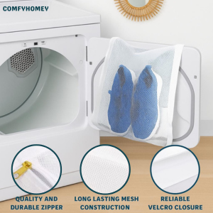 machine washable shoe bag, shoe laundry mesh, shoe dryer bag, eco laundry bag, sneaker care bag